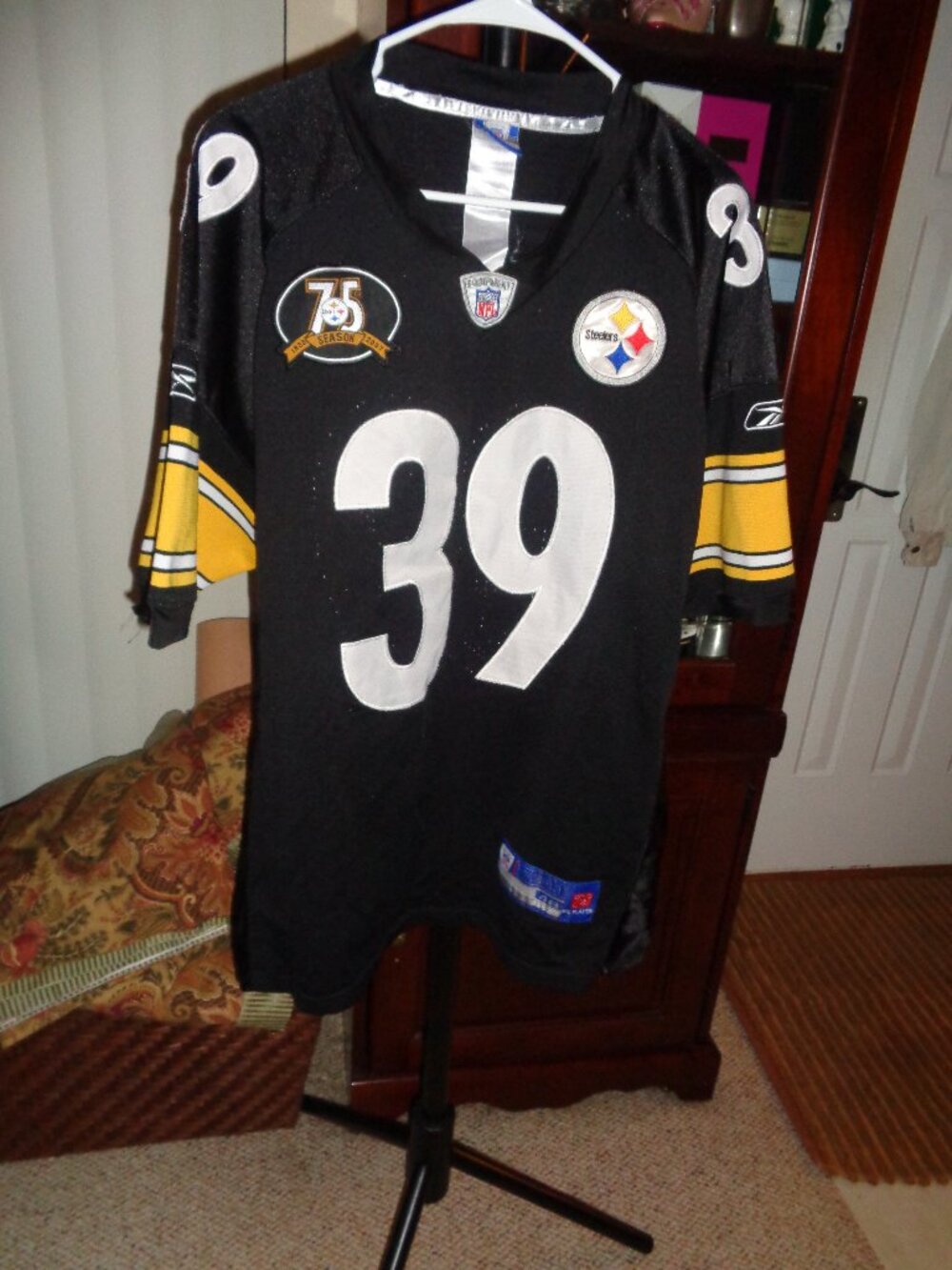 NFL Pittsburgh Steelers Willie Parker #39 Season 75 Jersey Pullover Shirt